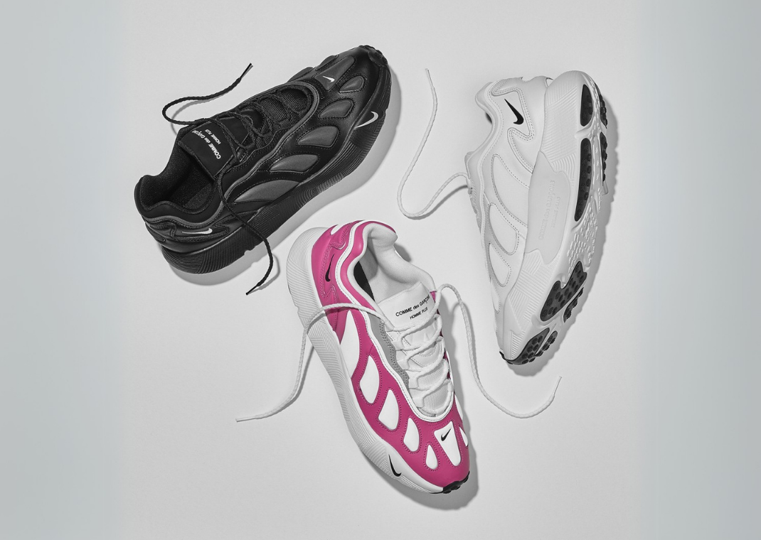 The COMME des GARÇONS Homme Plus x Nike Sense 96 SP Pack Releases