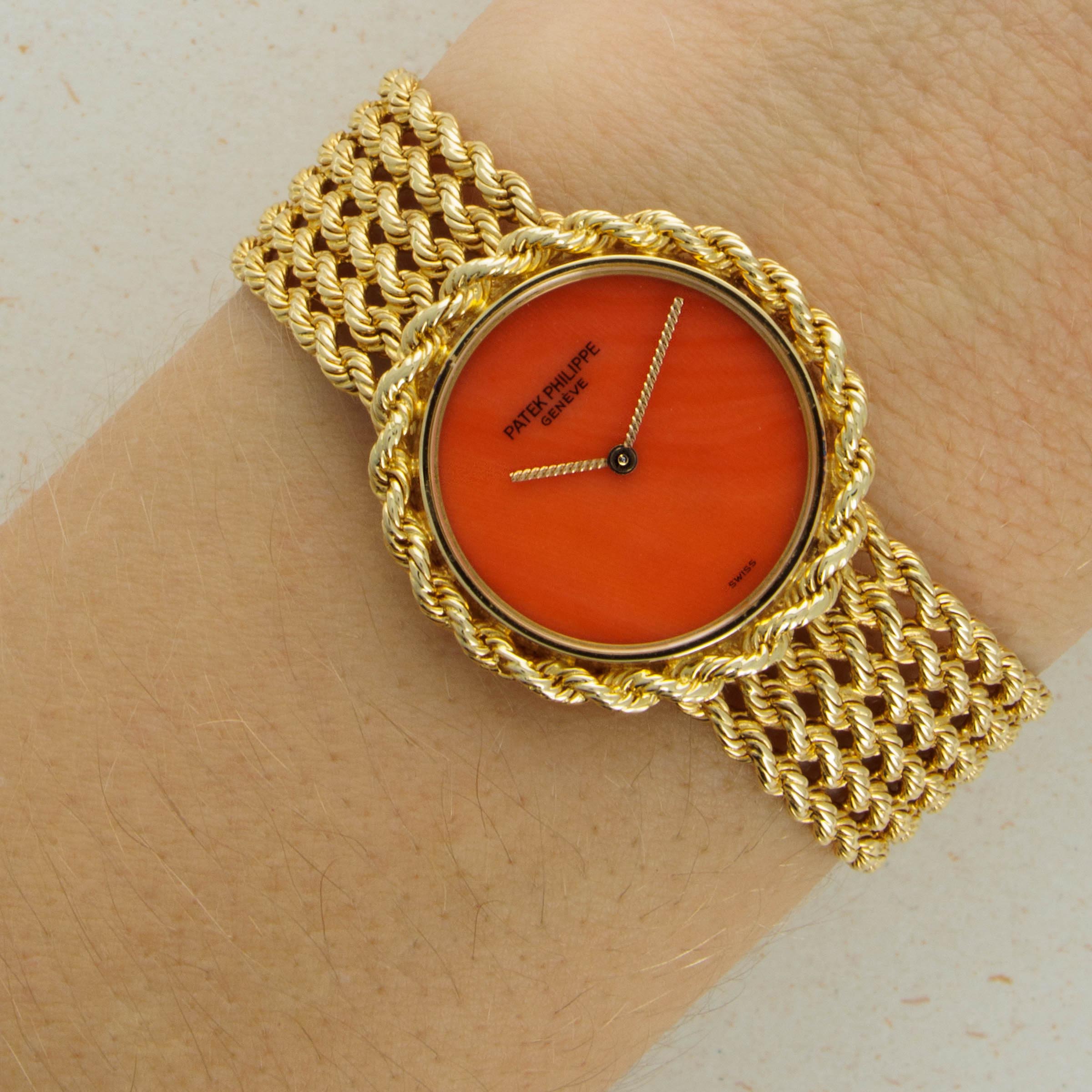 Patek Philippe Ladies Coral Dial on Bracelet 4282-1 | Auctions