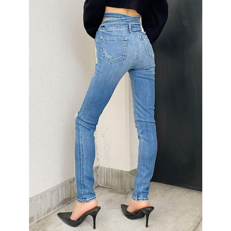 BACKクロス スキニーデニムパンツ[品番：MKSW0034779]｜GYDA（ジェイダ