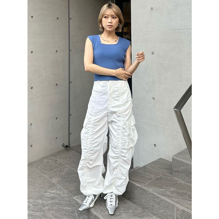 シャーリングカーゴパンツ【セットアップ着用可】[品番：MKSW0062901
