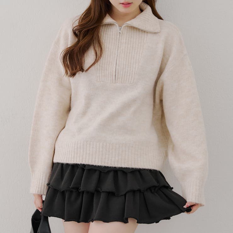 5色展開】ヤクタッチハーフジップニット[品番：OLOW0016224]｜RMAF