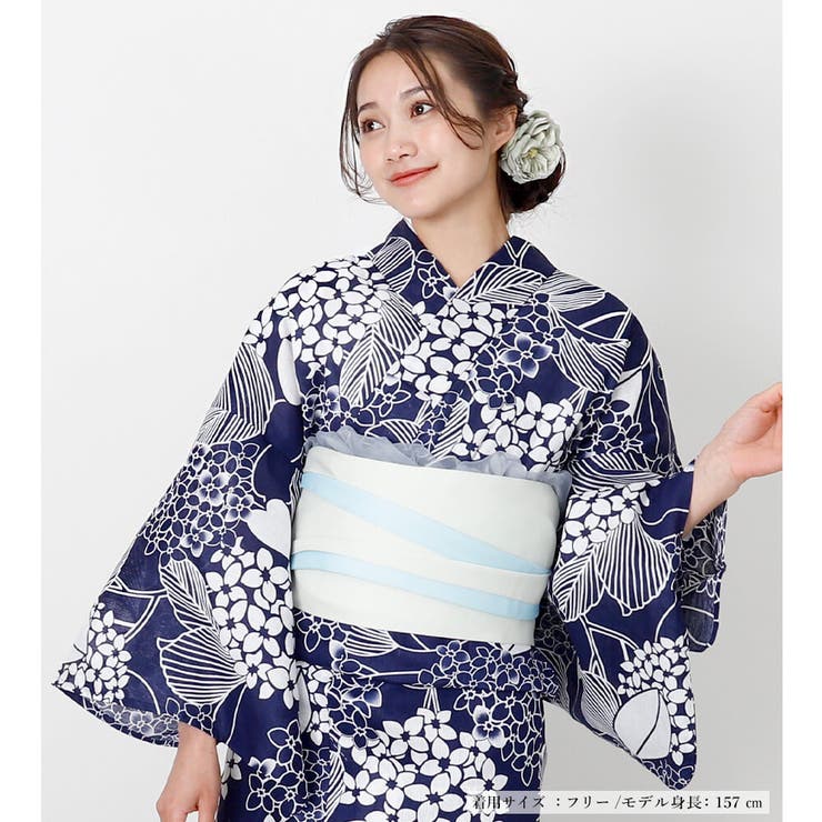 浴衣 レディース 綿麻[品番：NNCW0004049]｜Ainokajitsu（アイノカジツ