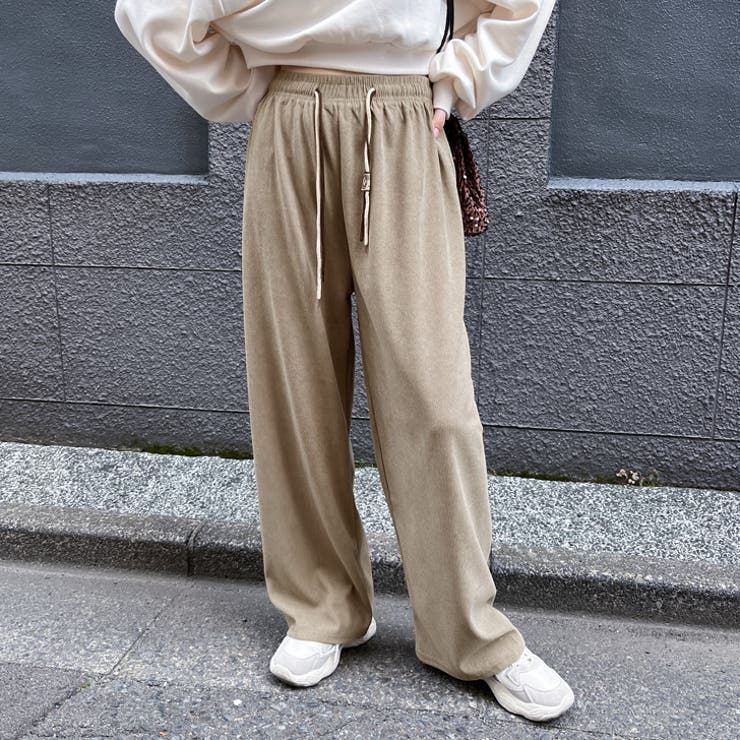 ワイドパンツ レディース コーデュロイ[品番：JOKW0016197]｜REAL