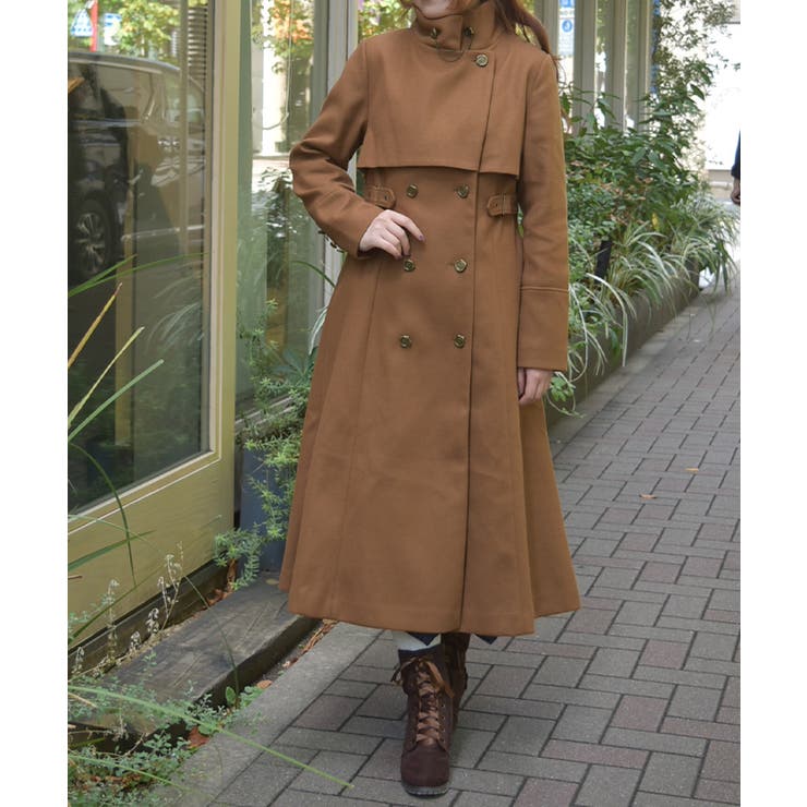 2WAYカラーロングコート[品番：IGAW0007087]｜axes femme