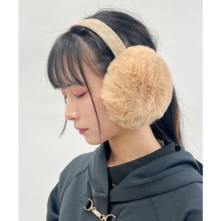 折り畳みエコファーイヤーマフ[品番：IGAW0005562]｜axes femme