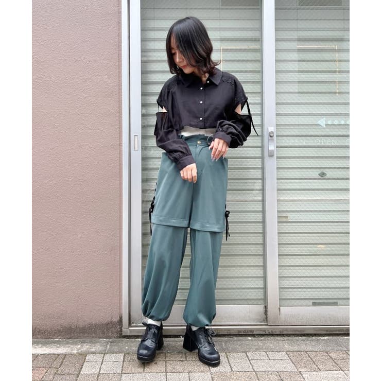 ギミックデザインカーゴパンツ[品番：IGAW0003929]｜axes femme