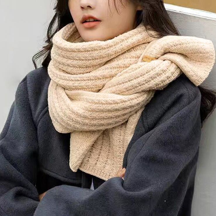 ニットマフラー ストール レディース秋冬[品番：AGCW0003481