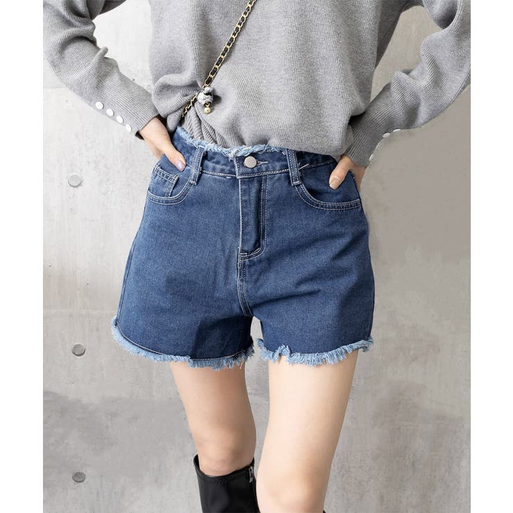 デニムショートパンツ レディース 短パン[品番：AGCW0001723