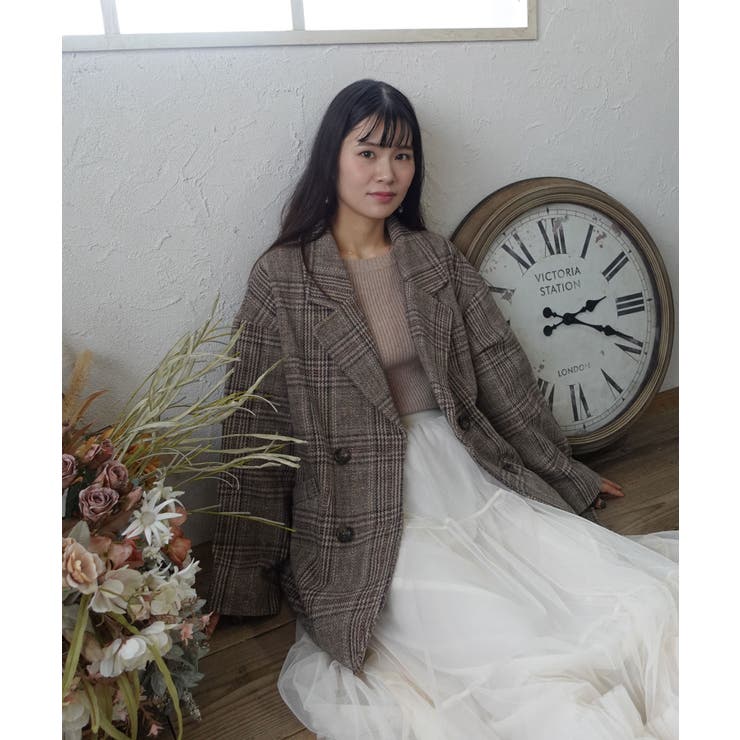 グレンチェックジャケット【yui select】[品番：TRIW0003891]｜CORNERS