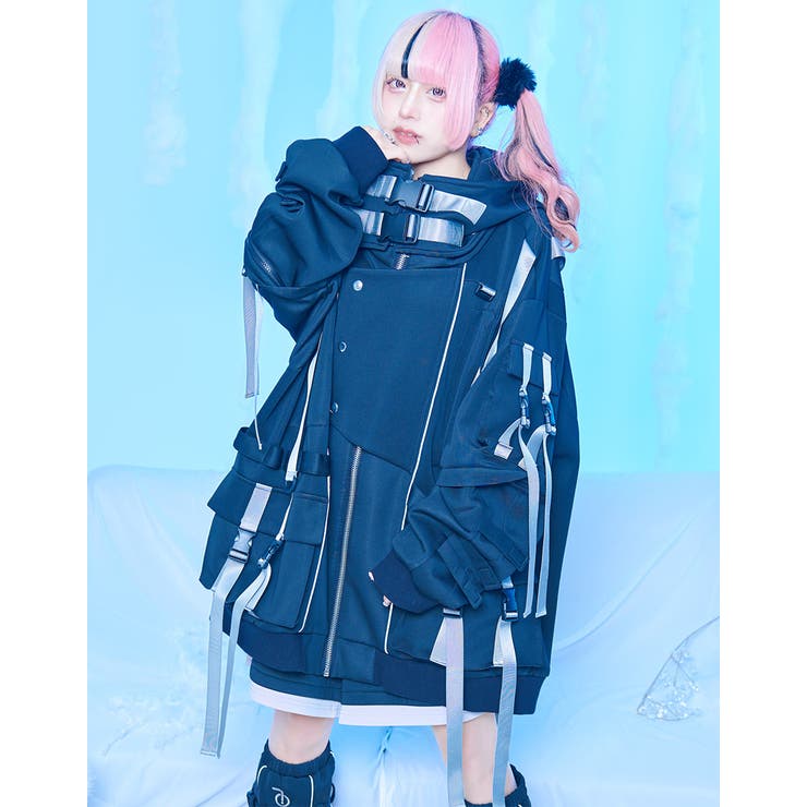 ililil【イルイルイル】推し活宇宙人ぱぁかぁ 全2色 パーカー[品番