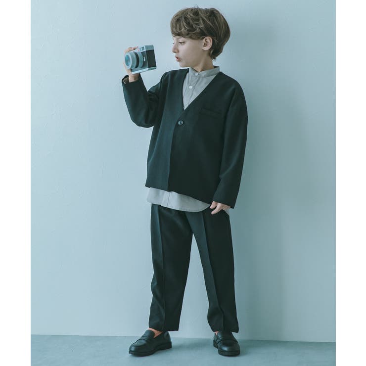 フォーマル ノーカラージャケット セットアップ(ロングパンツ)[品番