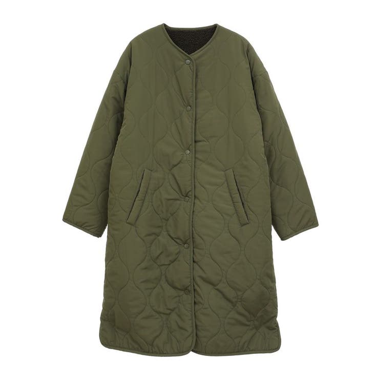 WEB限定】あったかリバーシブルキルティングコート[品番：EHEW0046866