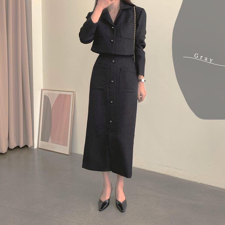 上品 ツイード セットアップ[品番：FSBW0000693]｜fashion box