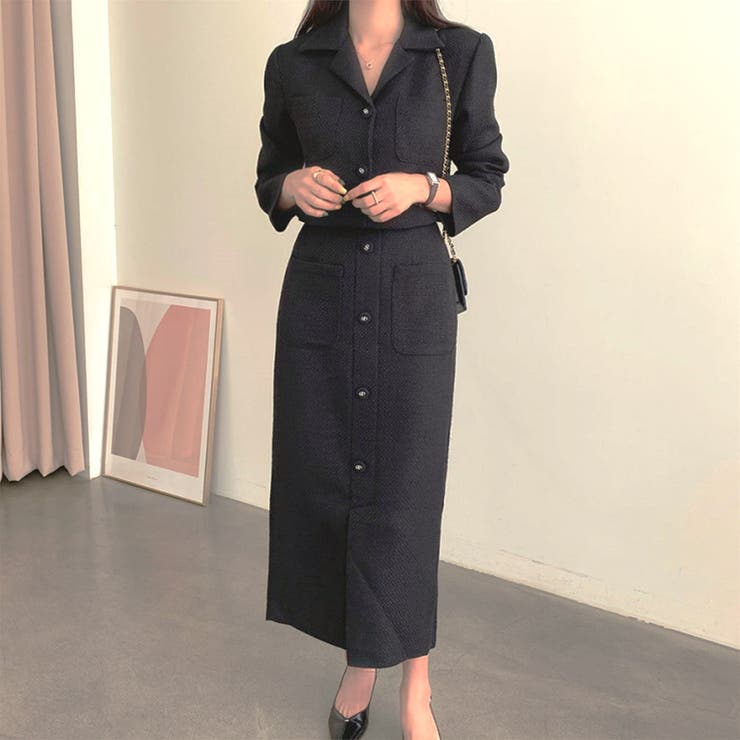 上品 ツイード セットアップ[品番：FSBW0000693]｜fashion box
