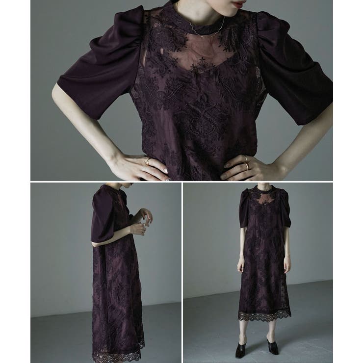 etoll エトル ヴィンテージレースドレス[品番：FT000007219]｜Fashion