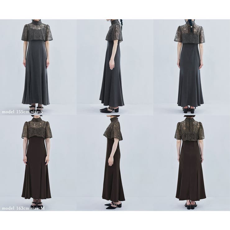 3wayレースボレロ&マーメイドキャミドレス ワンピース ワンピ[品番