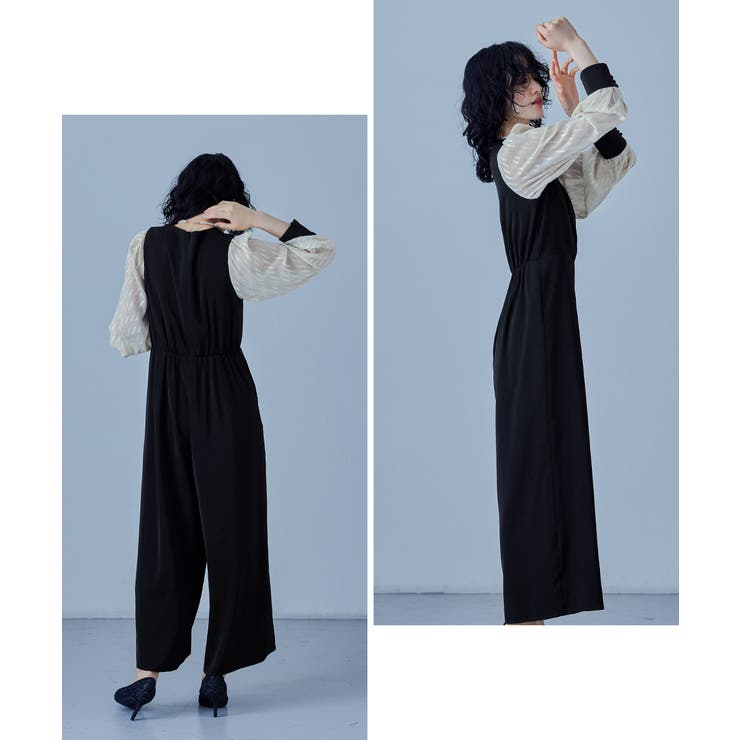 niana ニアナ カシュクールデザインパンツドレス[品番：FT000009365
