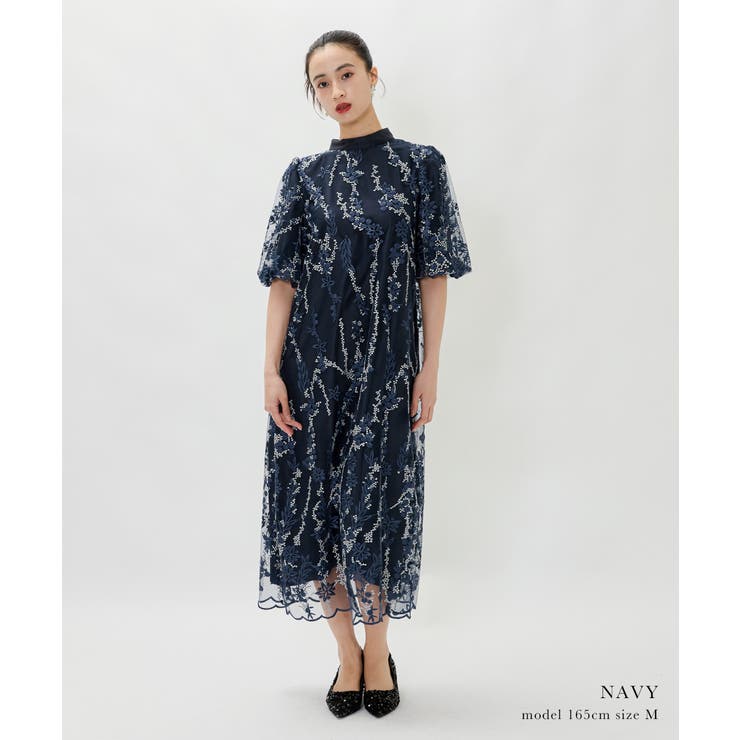 niana ニアナ 刺繍レースAラインドレス[品番：FT000009824]｜Fashion