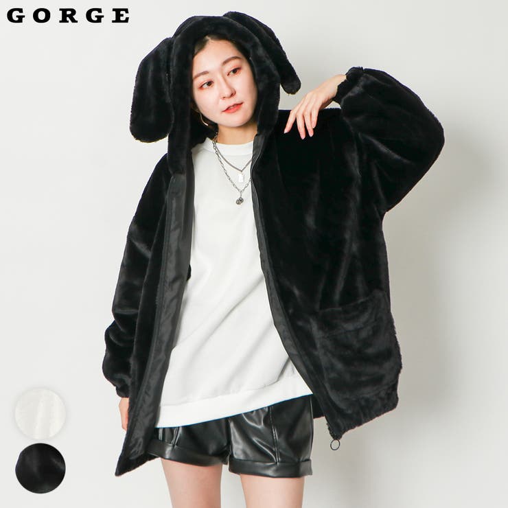 うさみみファーブルゾン[品番：GORW0008486]｜GORGE （ゴージ）の