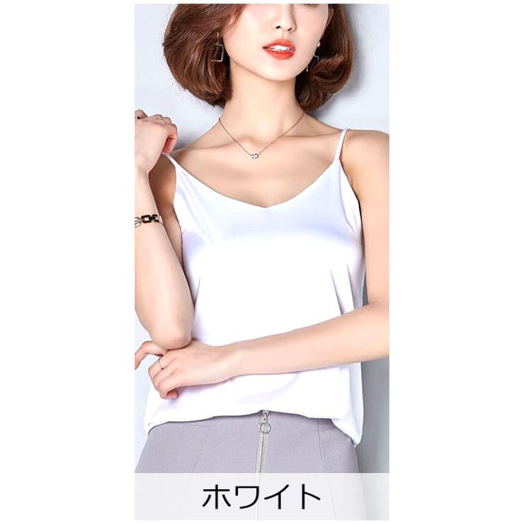 キャミソール タンクトップ ブラウス[品番：AIKW0000232]｜ica（アイカ