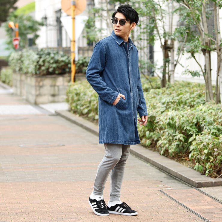 ◇デニムステンカラーコート◇[品番：JG000010835]｜JIGGYS SHOP