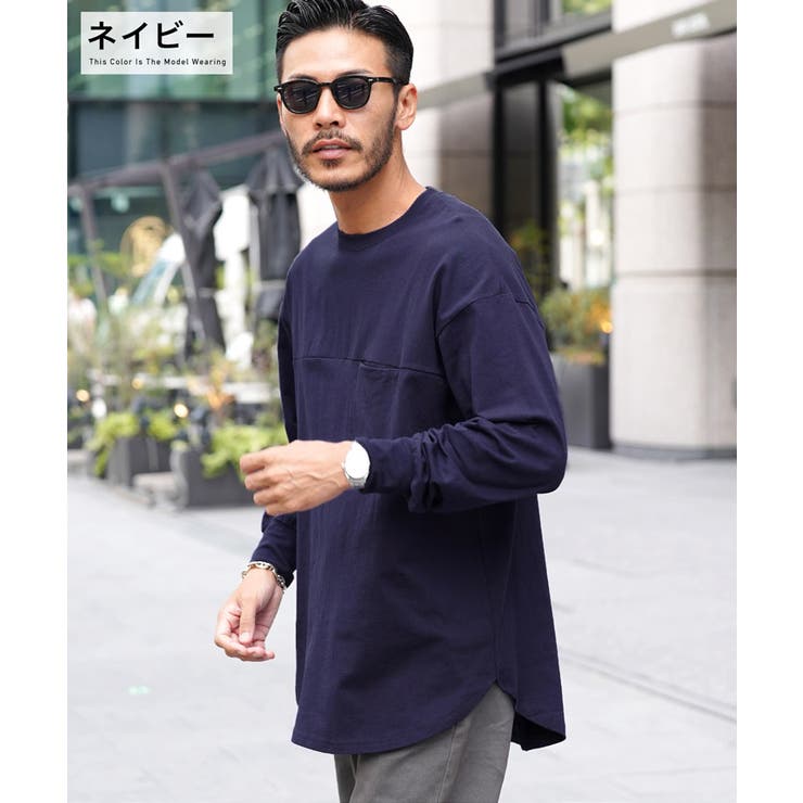 ◇USコットン胸ポケットクルーネックロンT◇ロンT メンズ Tシャツ[品番