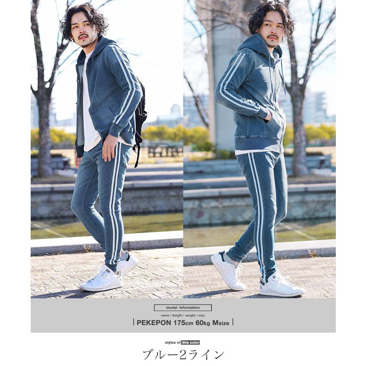 ◇スウェットデニムセットアップ◇[品番：JG000012646]｜JIGGYS SHOP