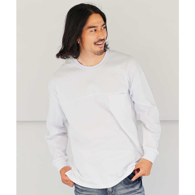 吸汗速乾 ロンT メンズ◇切替ポケロンT◇Tシャツ[品番：JG000014330