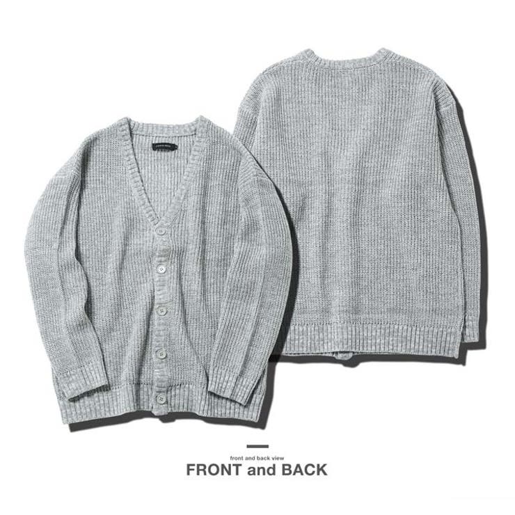 ニット メンズ カーディガン◇畦カーディガン◇畦編みニット[品番