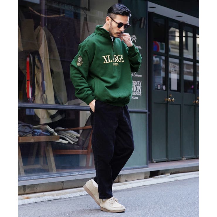 ◇XLARGE(エクストララージ) HALF ZIP[品番：JGSM0000072