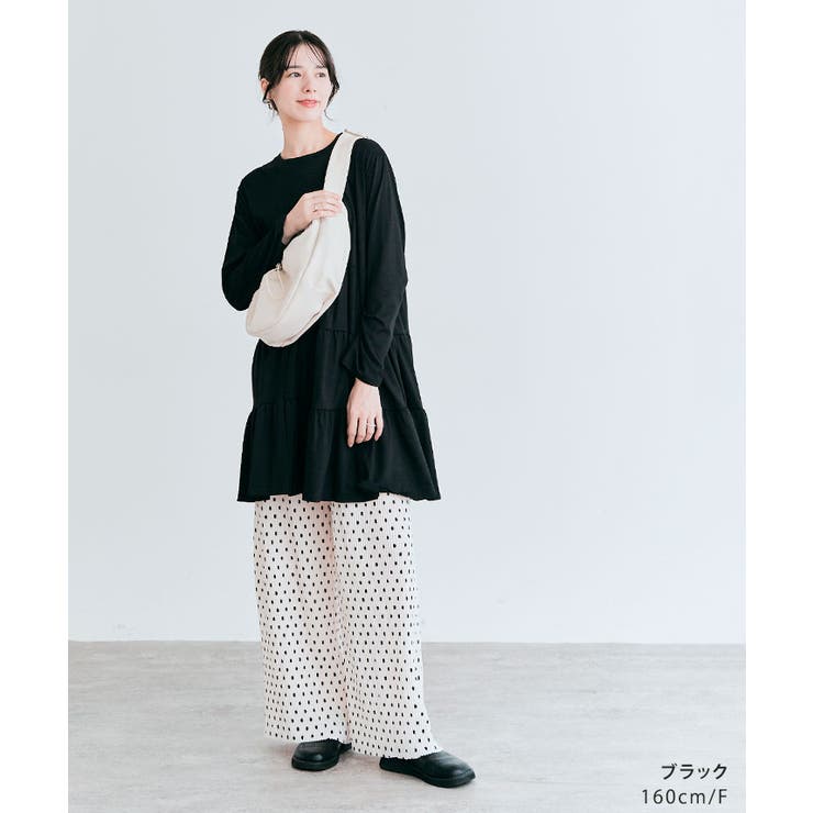 ティアードチュニックカットソー トップス チュニック[品番