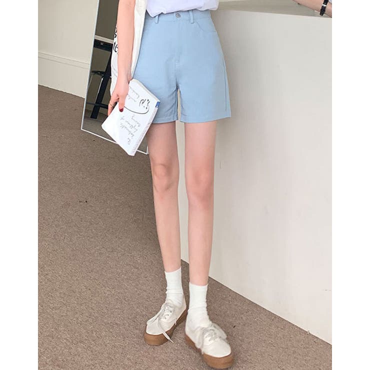 SHOPLIST限定】カラーデニムショートパンツ 3サイズ ボトムス[品番