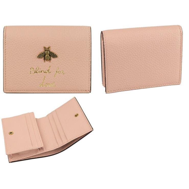 GUCCI グッチ 財布 折財布 二つ折り 蜂 ハチ 460185[品番：SESB0007008