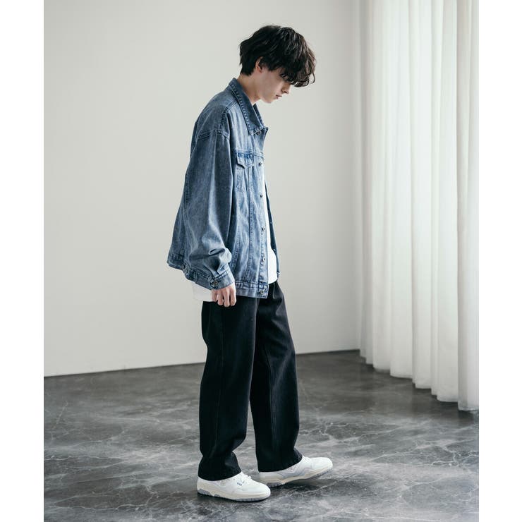 デニムジャケット オーバーサイズ ケミカルウォッシュ[品番