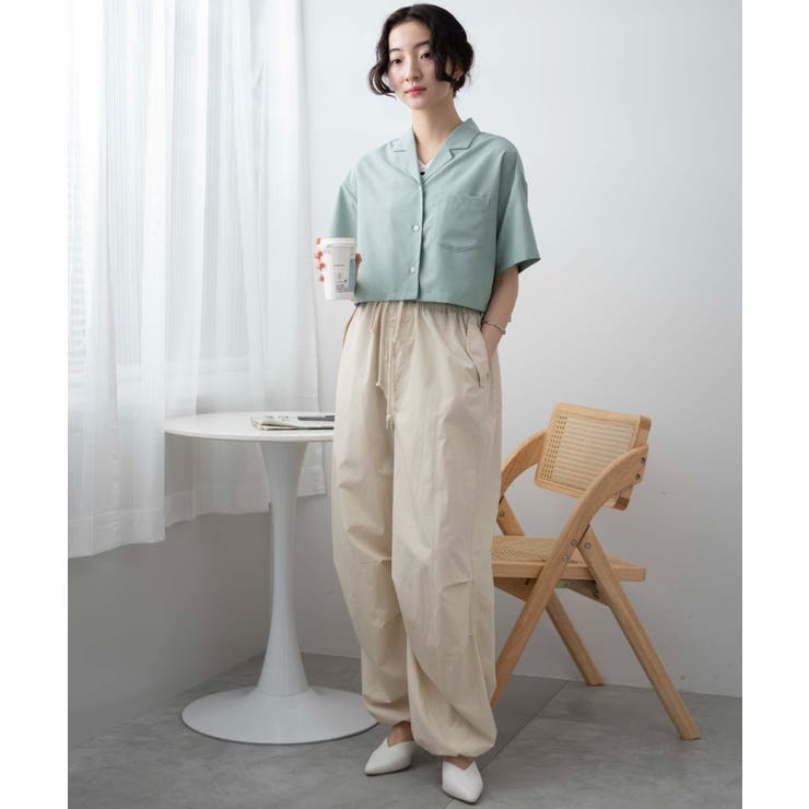 オープンカラーショートシャツ[品番：WG010090495]｜WEGO【WOMEN