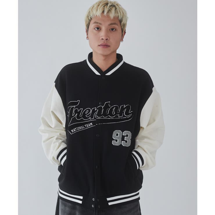 サガラワッペンスウェットスタジャン[品番：WG010092943]｜WEGO【MEN