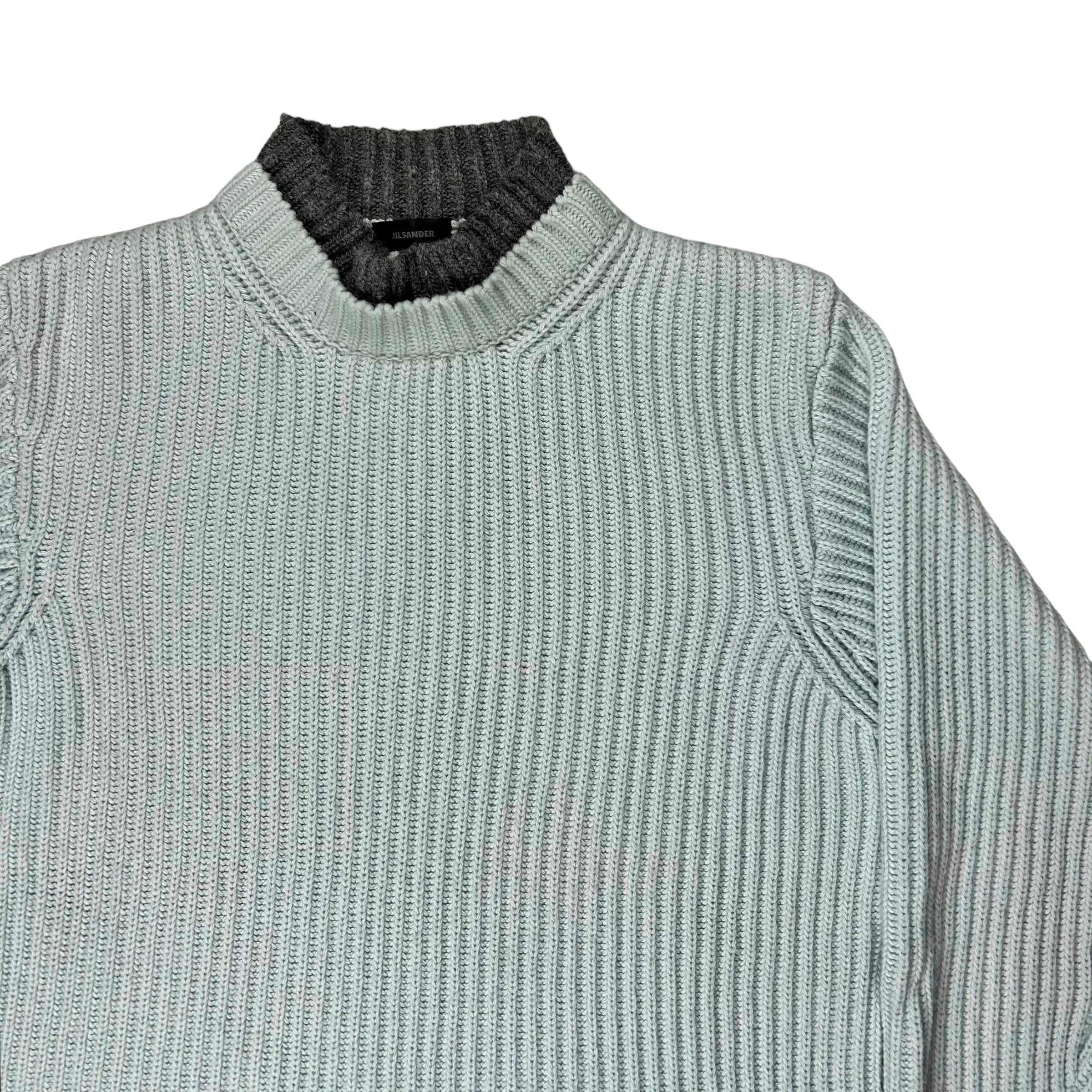 Vertical Rags - Jil Sander Double Layered Mockneck Silk Cashmere