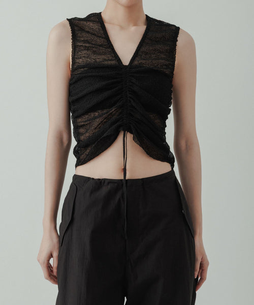 BIOTOP(ビオトープ) / 【ё BIOTOP】sheer lace cord pullover