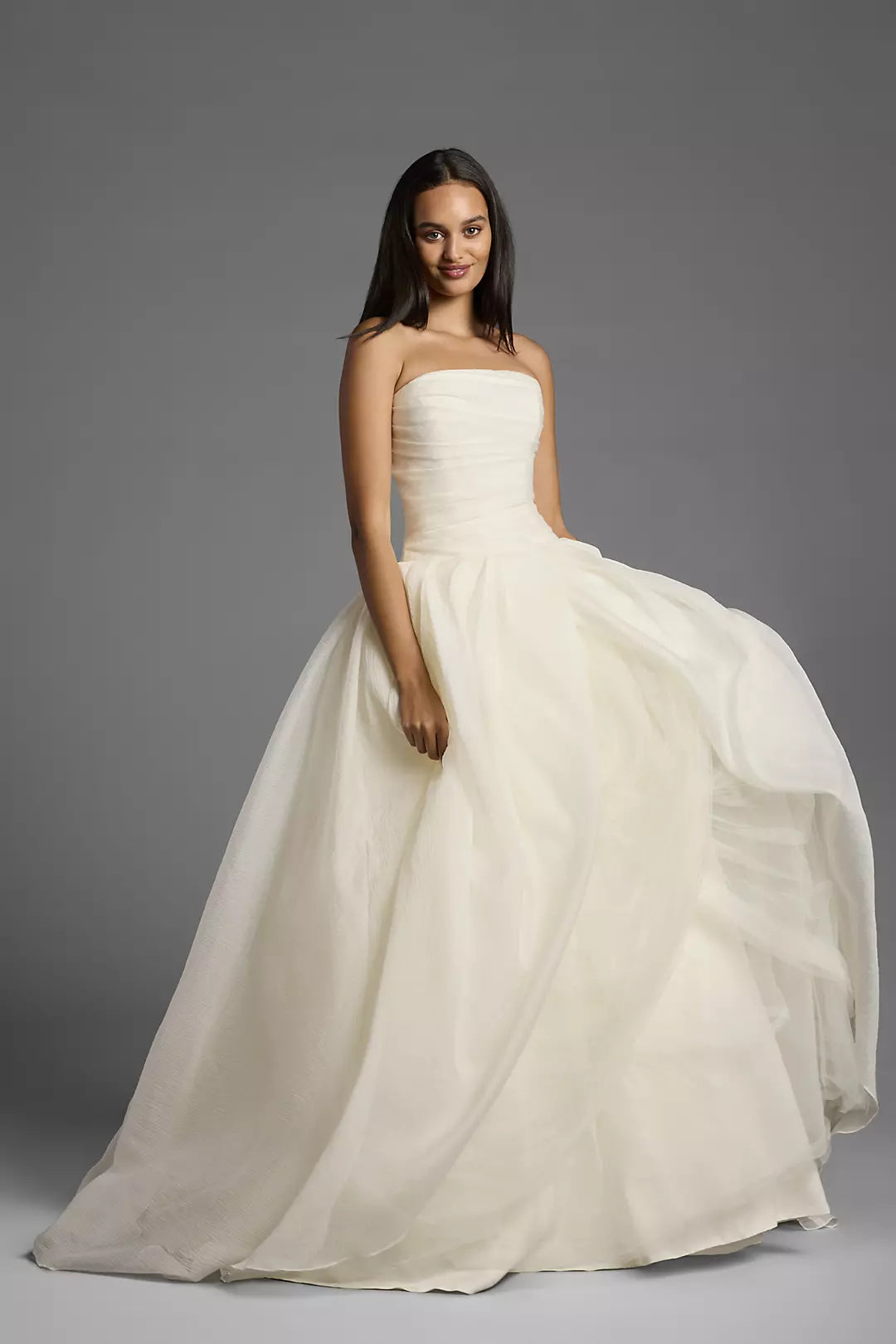 White by Vera Wang Textured Organza Wedding Dress
