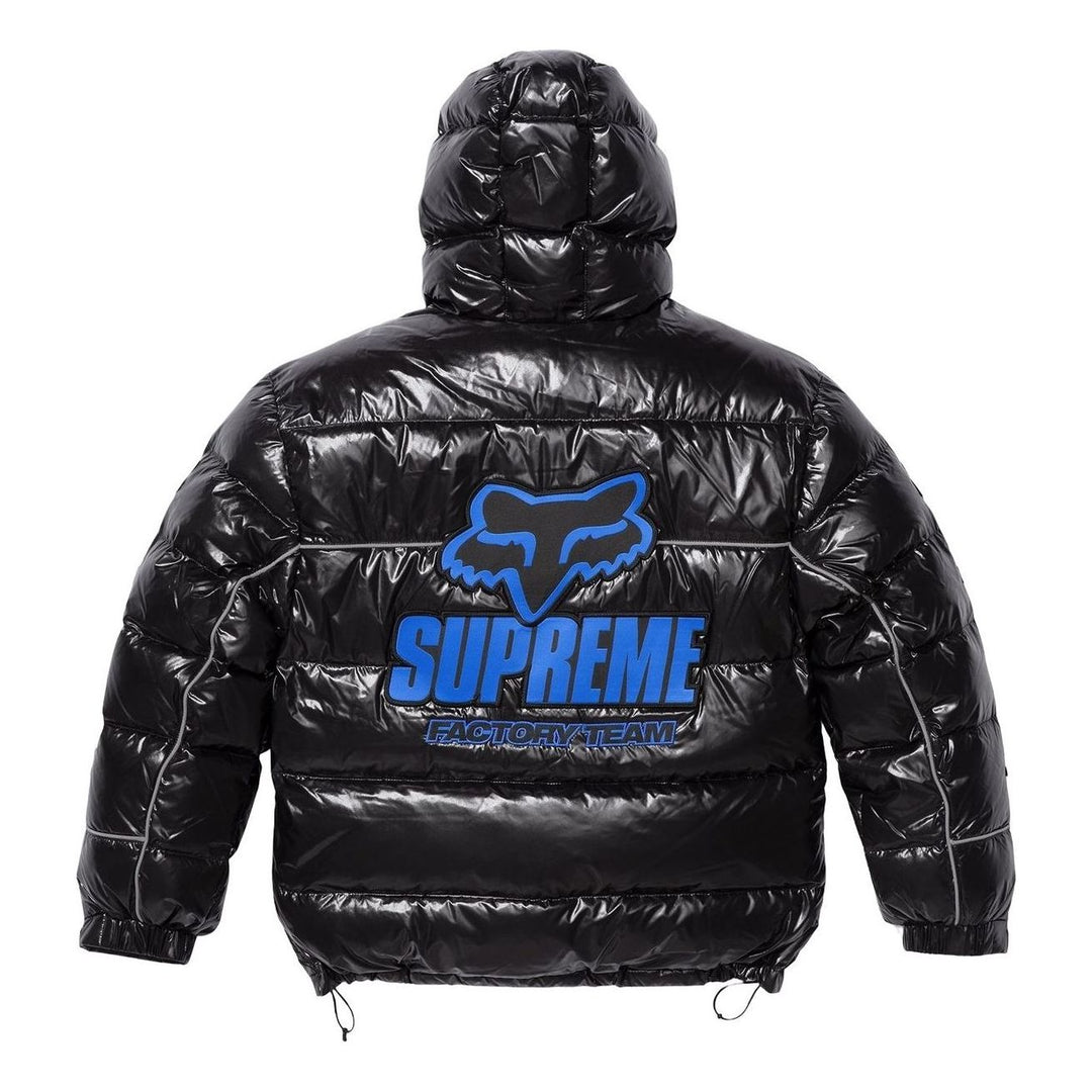 Supreme x Fox Racing Shiny Down Puffer Jacket 'Black' FW25J60-BLACK