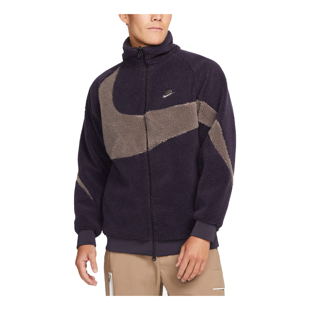 Nike Big Swoosh Reversible Boa Jacket (Asia Sizing) 'Cave Purple