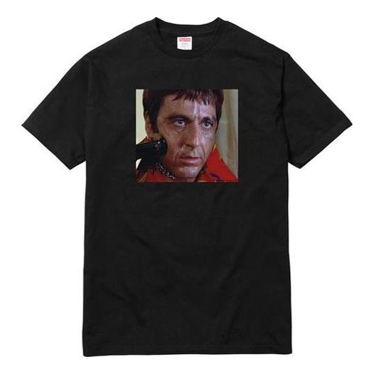 Supreme FW17 x Scarface Shower Tee Black Crossover Short Sleeve
