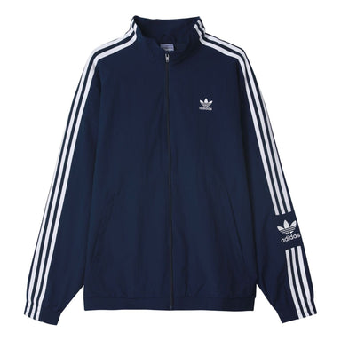 adidas originals Solid Color Stripe Zipper Stand Collar Jacket
