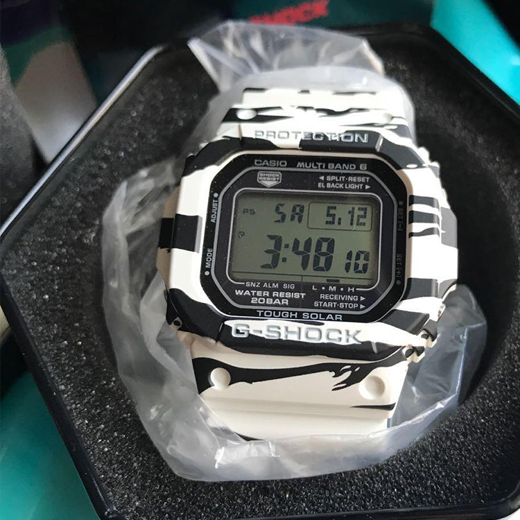 CASIO G-Shock Digital 'White Black Zebra' GW-M5610BW-7