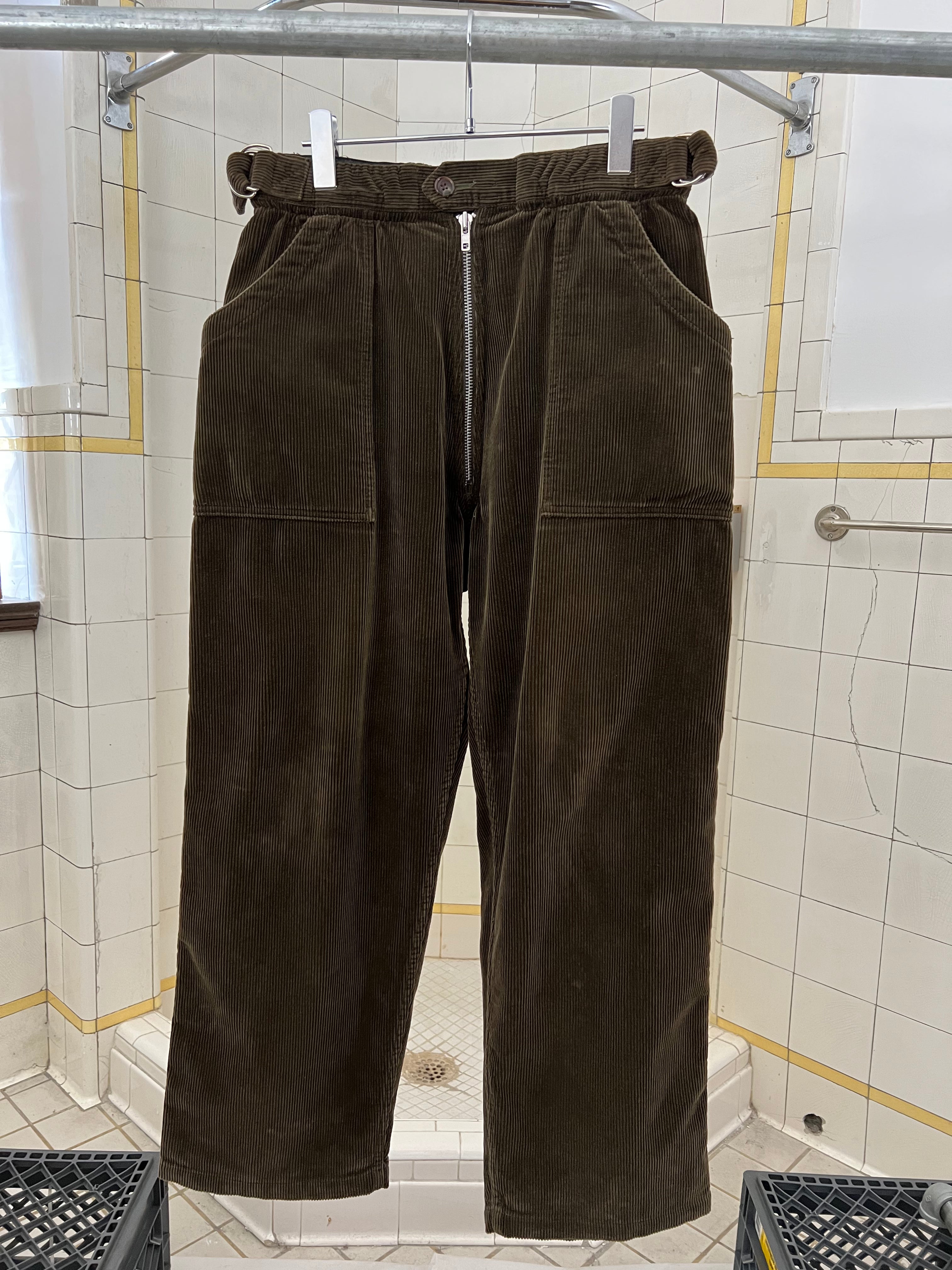 2004 Comme des Garcons Homme Plus Brown Corduroy Carpenter Pants