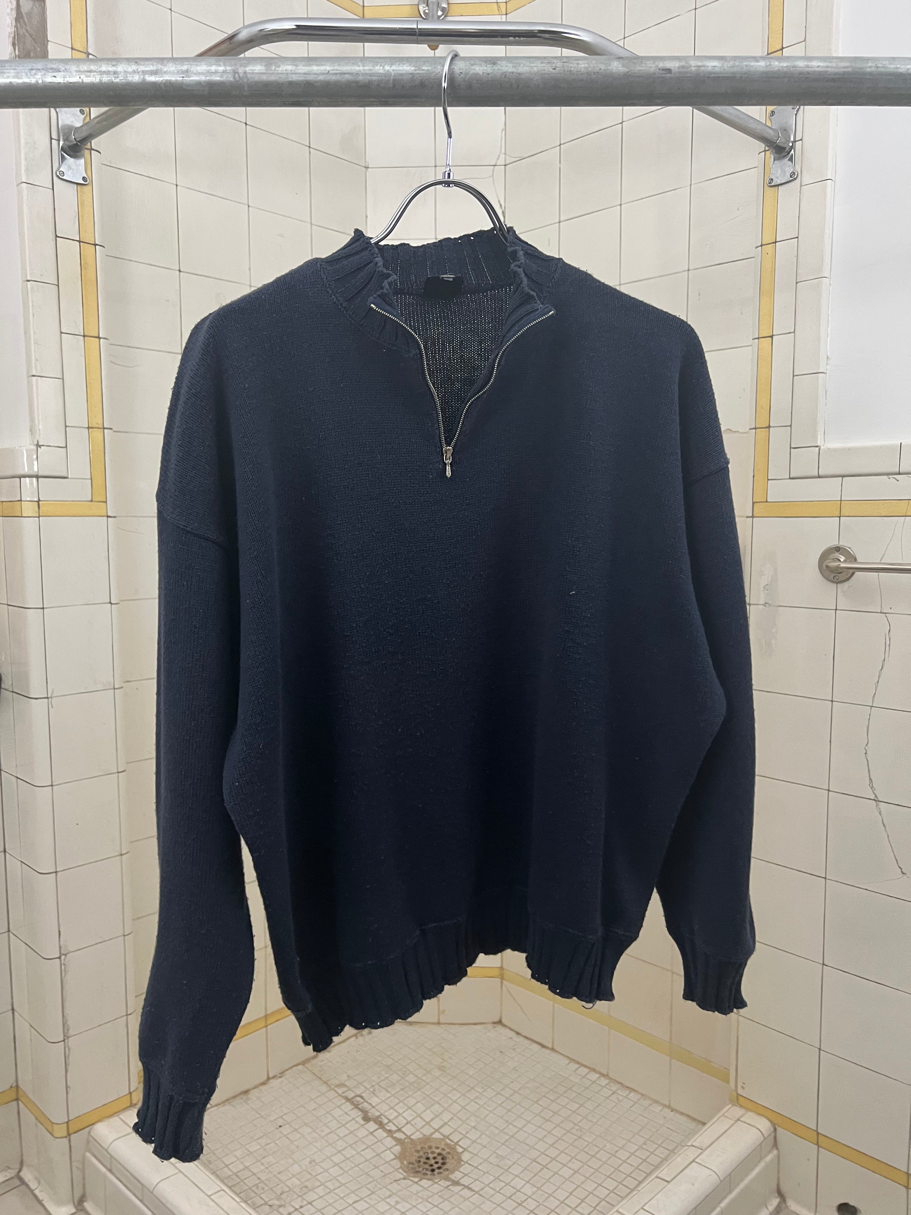 1980s Marithe Francois Girbaud x Les Millesimes Quarter Zip Knit