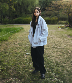 ALWAYS ZIP-UP HOODIE(SAND KHAKI PIGMENT-DYED) - CHANCECHANCE | 60