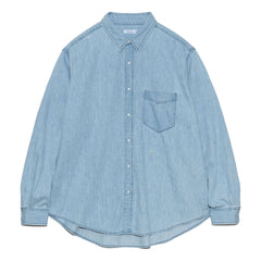 SUPREME APPLIQUE DENIM SHIRT-INDIGO - Popcorn Store