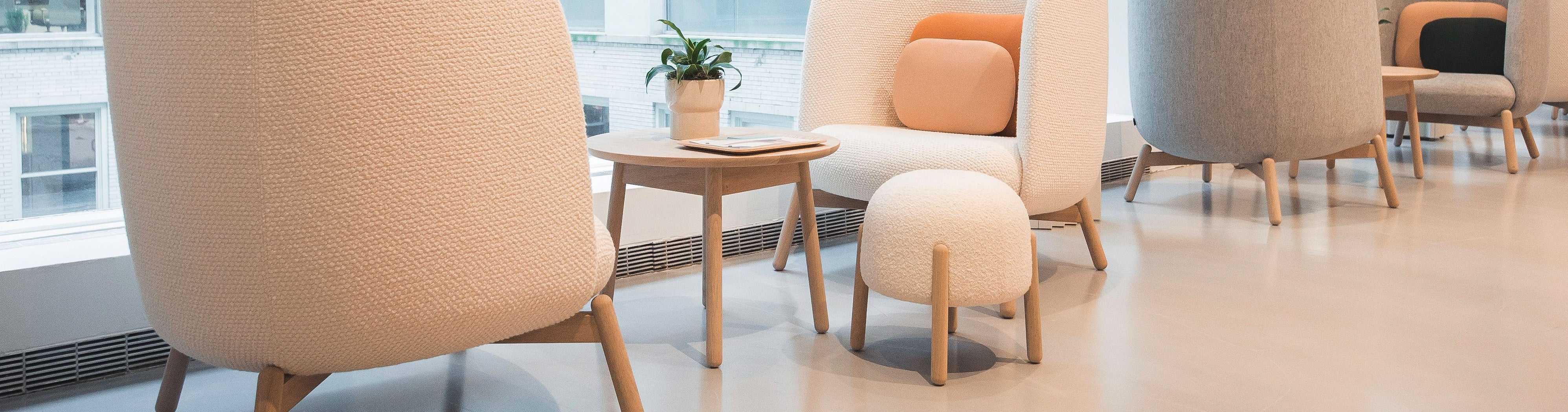 Halle Sally Ottoman Stool | NPS Commercial Furniture