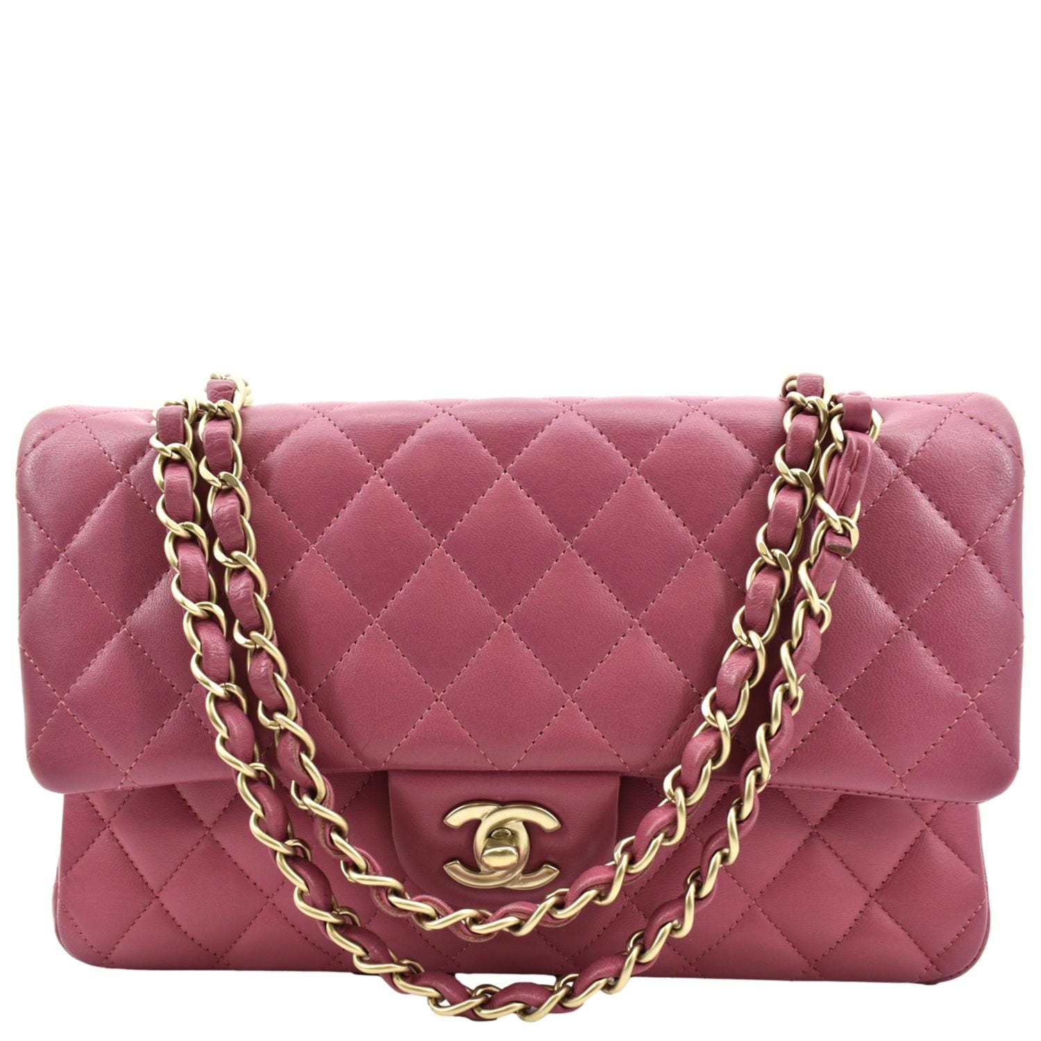 Chanel Classic Medium Double Flap Leather Shoulder Bag